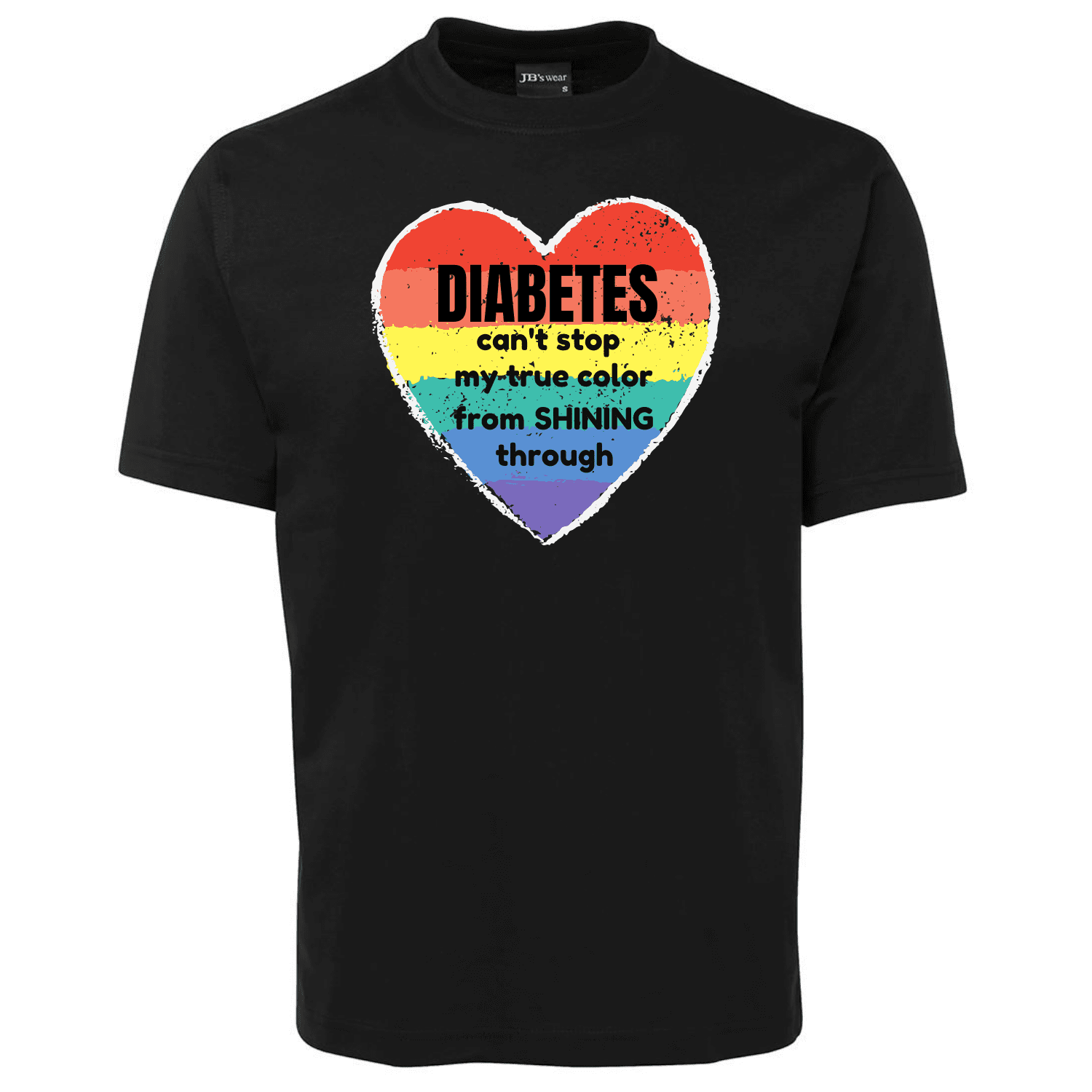 Diabetes-cant-stop-my-true-color-from-shining-through_Black