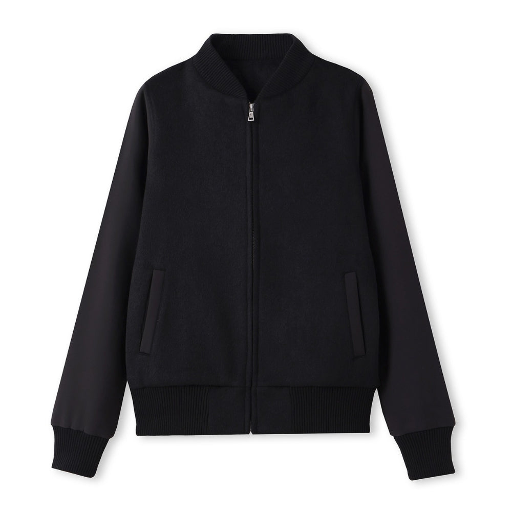 RM 500gsm Men's/Unisex Wool Blend Soft Shell Varsity Jacket - F372WS