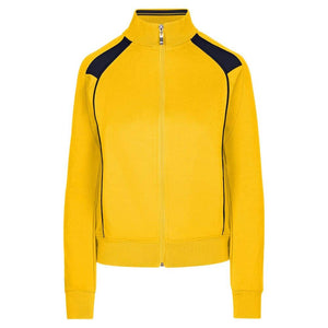 F400UN_LadiesJuniors-Unbrushed-Contrast-Jacket-Gold-Navy