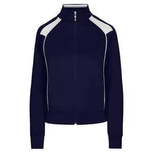 F400UN_LadiesJuniors-Unbrushed-Contrast-Jacket-Navy-White
