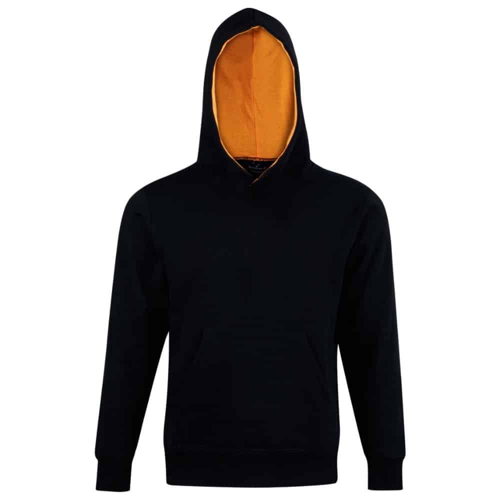 FL09K_PASSION-Fleece-Hoodie-Kids-Black-Gold