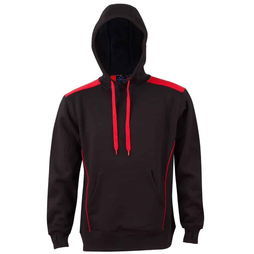 FL19_CROXTON-HOODIE-Adult-Unisex-Black-Red