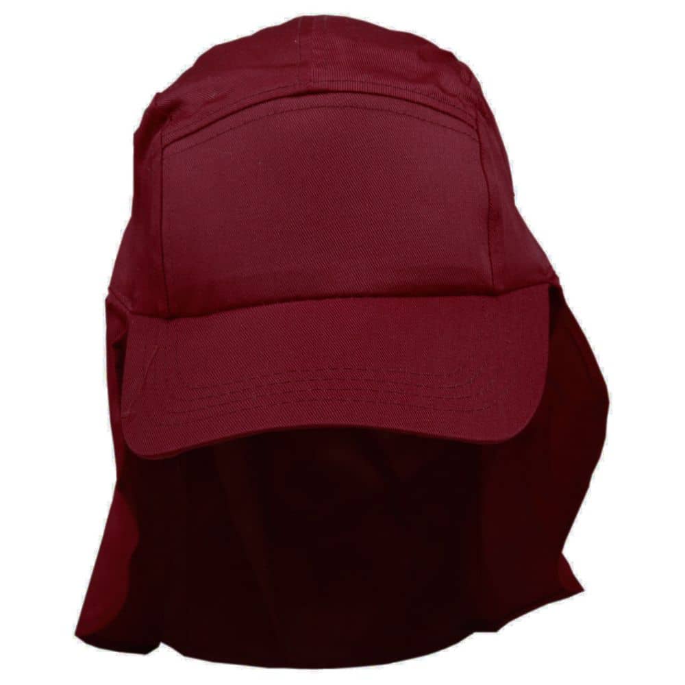H1025_Kids-Poly-Cotton-Legionnaire-Maroon