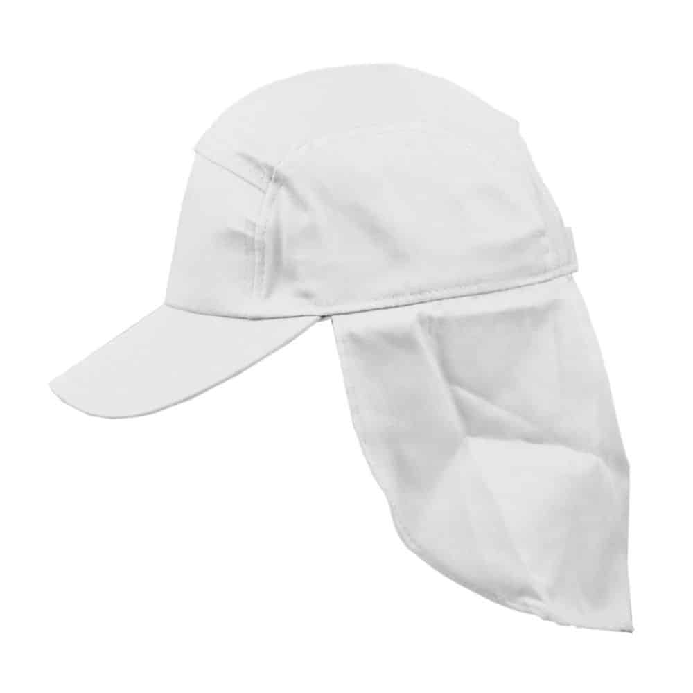 H1025_Kids-Poly-Cotton-Legionnaire-White-side