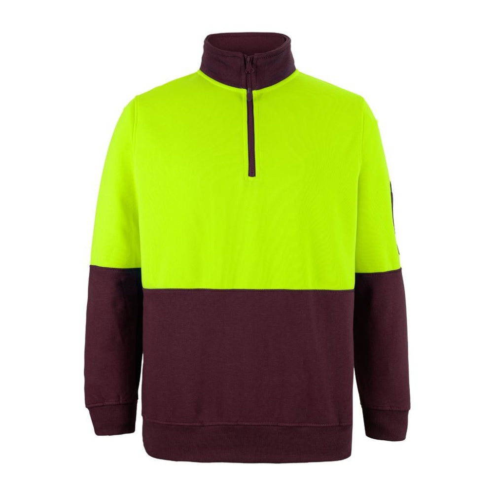 JB Hi Vis 1/2 Zip Fleecy Sweat 6HVFH