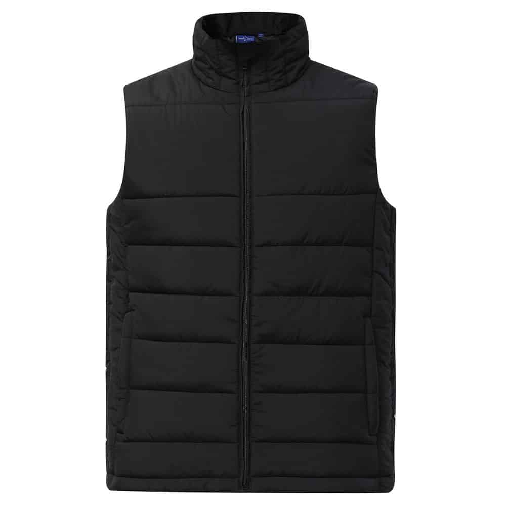 JK61_SUSTAINABLE INSULATED PUFFER VEST (3D CUT) Men's-Black