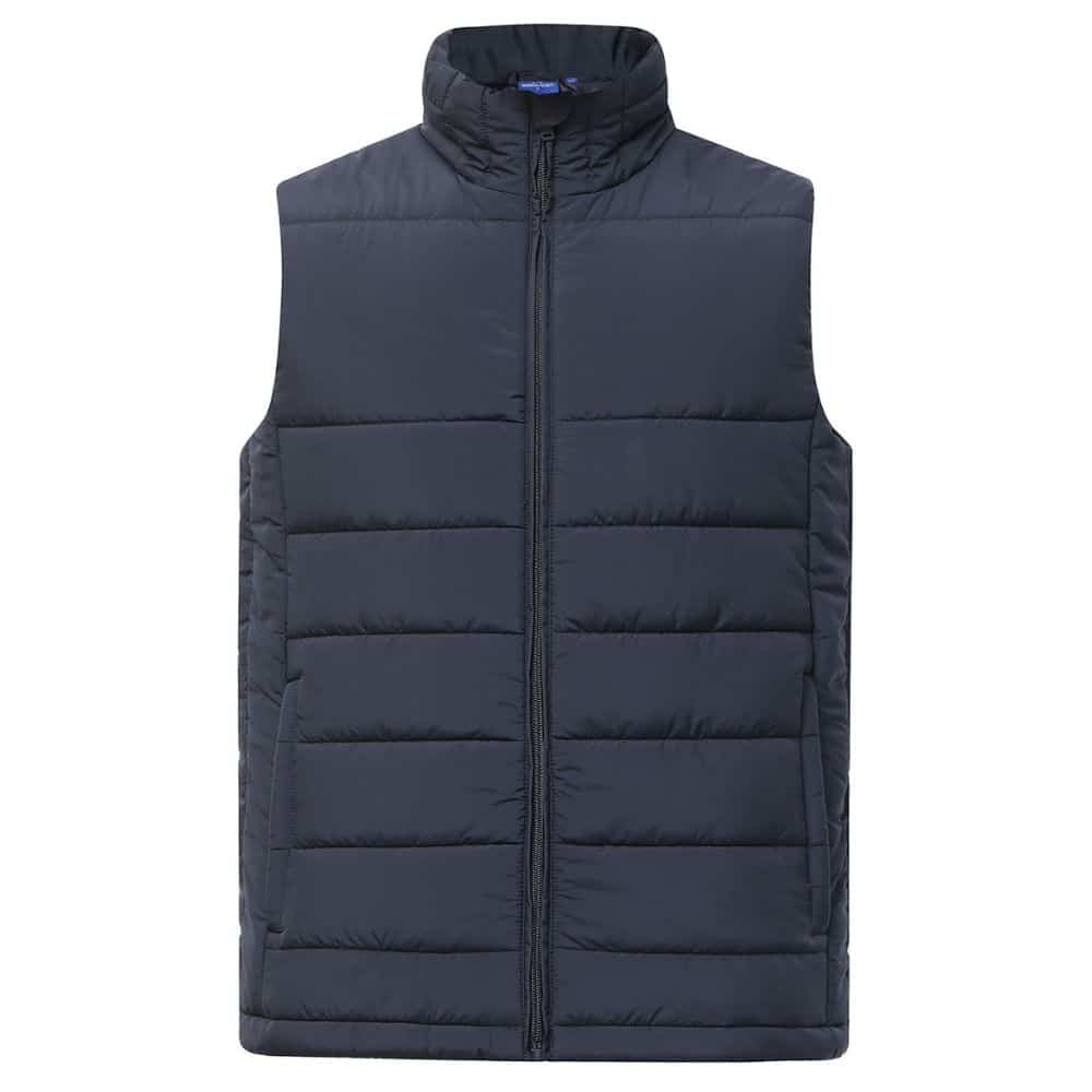 JK61_SUSTAINABLE INSULATED PUFFER VEST (3D CUT) Men's-Navy