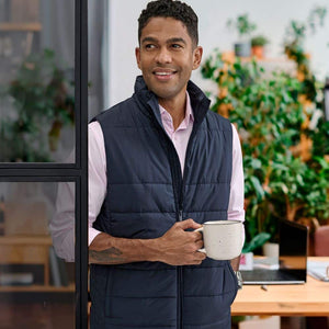 JK61_SUSTAINABLE INSULATED PUFFER VEST (3D CUT) Men's