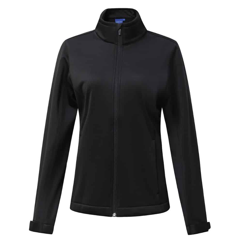 JK64_SUSTAINABLE SOFTSHELL CORPORATE JACKET Ladie's-Black