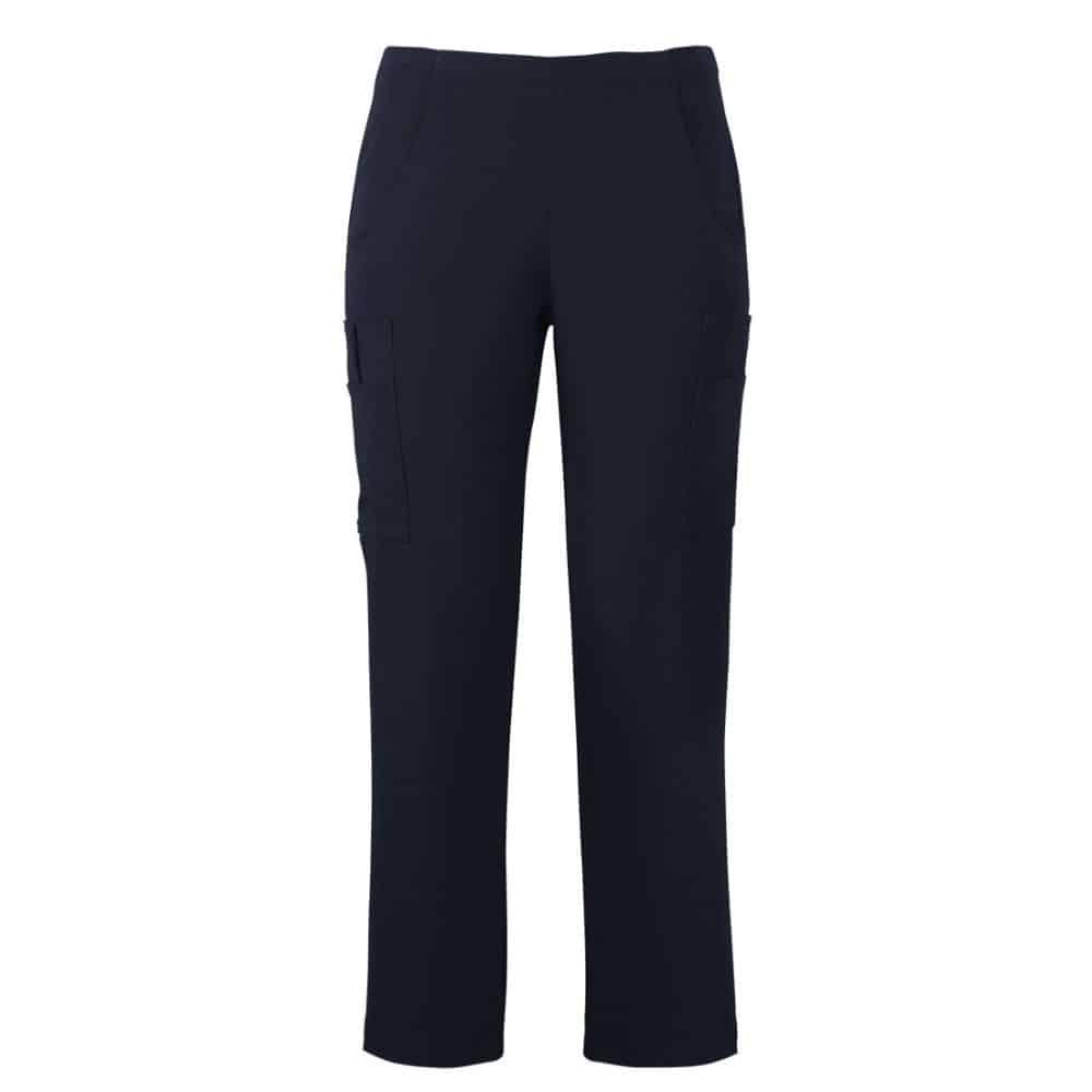 LADIES-NU-SCRUB-CARGO-PANT-4SNP1-Navy