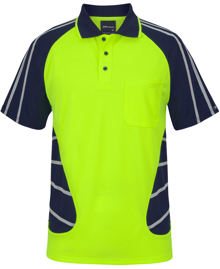 JB 6HSSR STREET SPIDER POLO W/ REFLECTIVE STRIPE