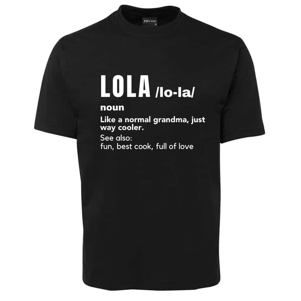 Lola Meaning_Black Tees