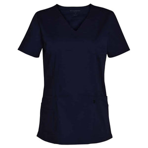 M7640-LADIES-SCRUB-TOP_Navy