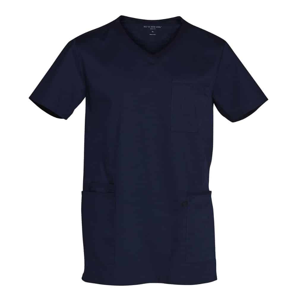 M7650_MENS-V-NECK-CONTRAST-TRIM-SCRUB-TOP_Navy-Navy