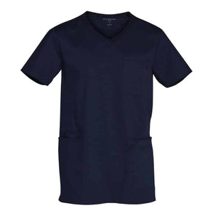 M7650_MENS-V-NECK-CONTRAST-TRIM-SCRUB-TOP_Navy-Navy