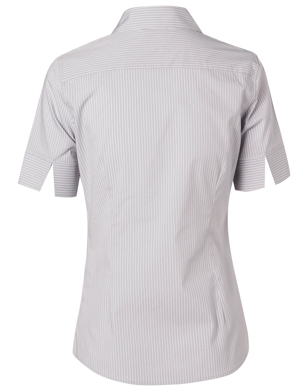 WS Women's Ticking Stripe Short Sleeve Shirt - M8200S
