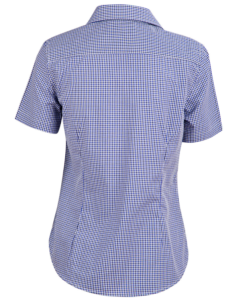 WS Ladies Multi_Tone Check Short Sleeve Shirt - M8320S