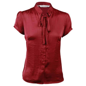 M8810_Women's Tie Neck Blouse