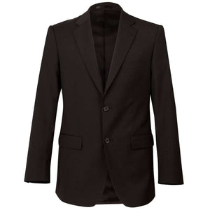 M9100_Men's Wool Blend Stretch Two Buttons Jacket-Black