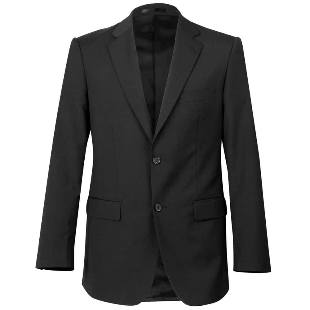 M9100_Men's Wool Blend Stretch Two Buttons Jacket-Charcoal