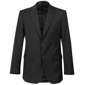 M9100_Men's Wool Blend Stretch Two Buttons Jacket-Charcoal