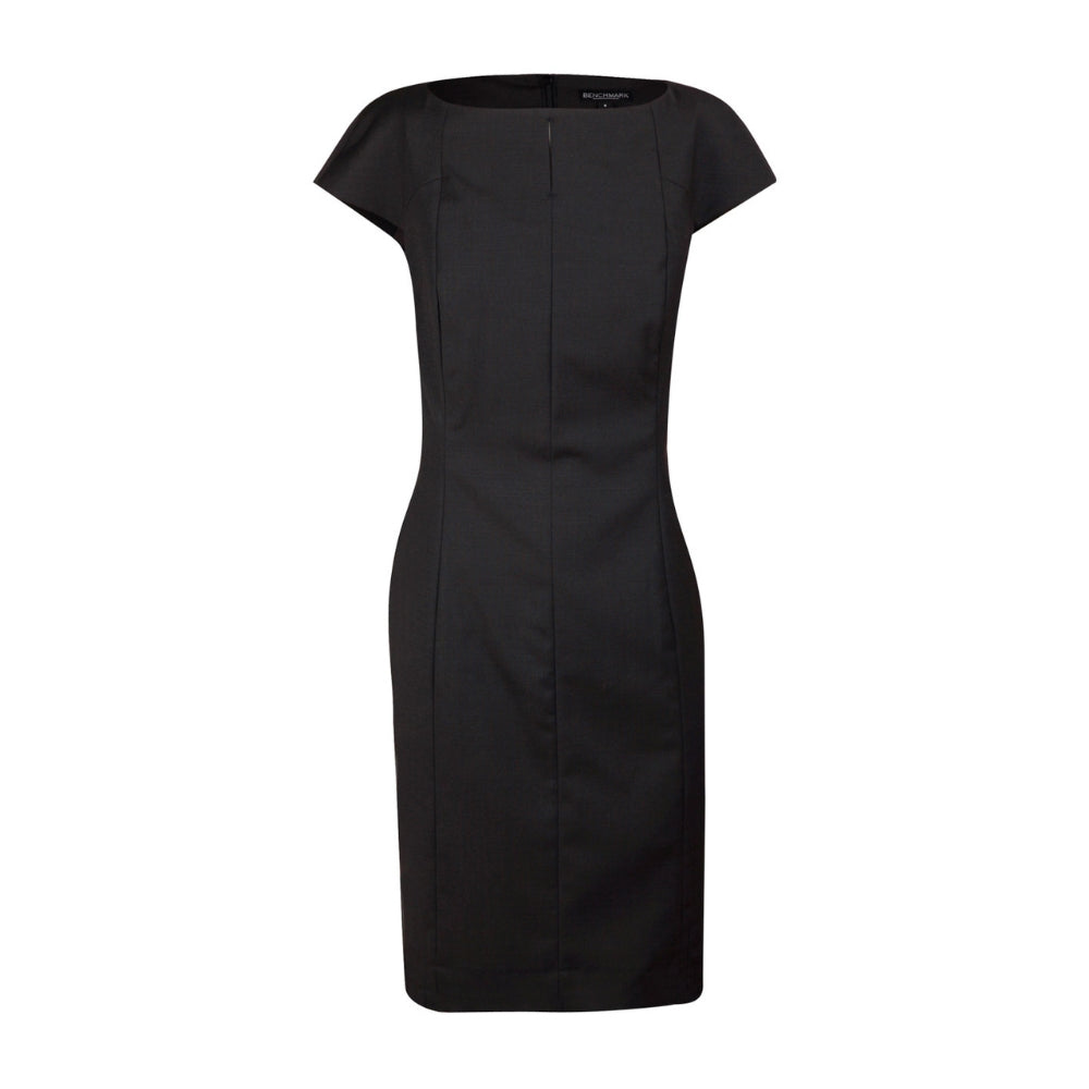 WS Ladies’ Wool Blend Stretch Cap Sleeve Dress - M9281
