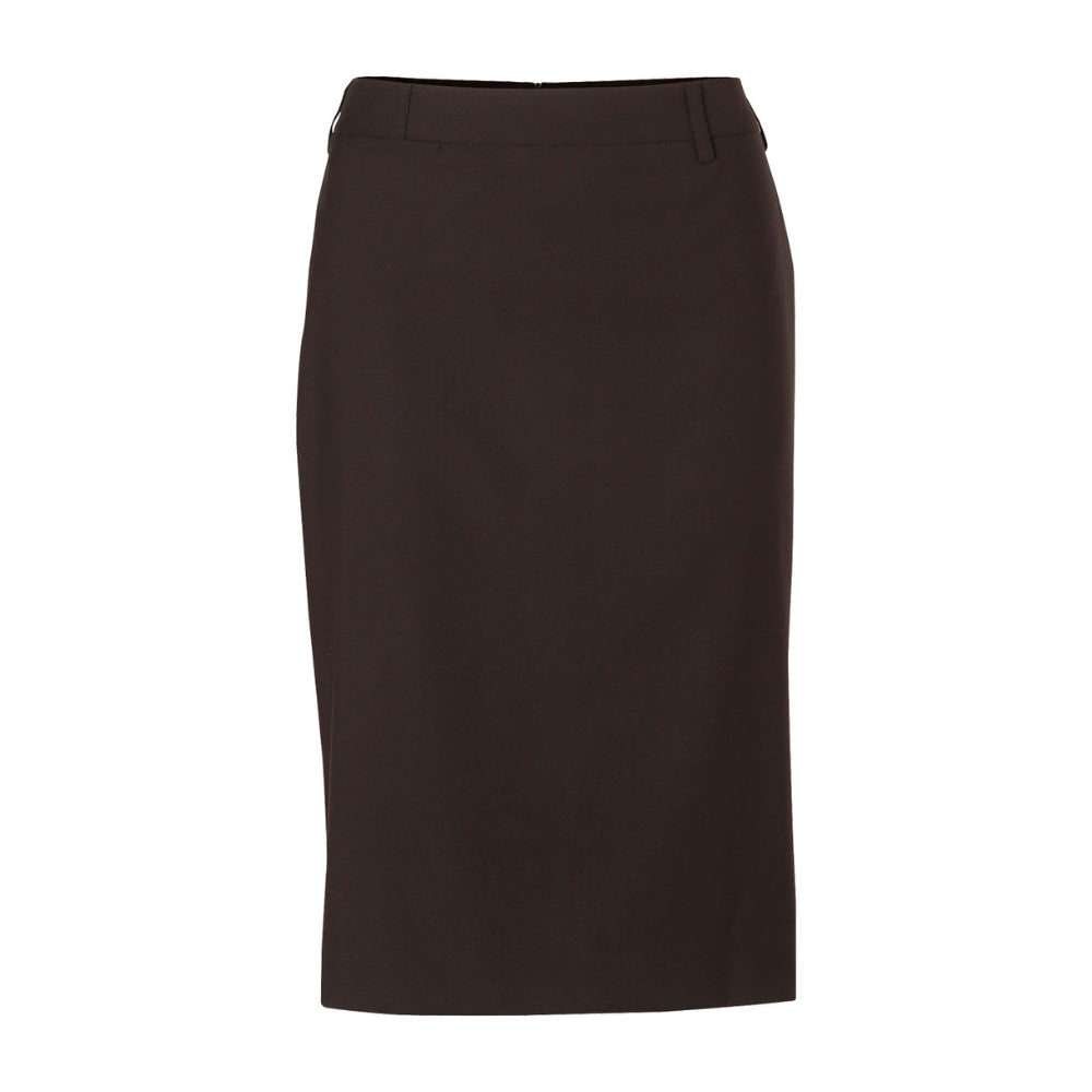 WS Women's Poly/Viscose Stretch Mid Length Lined Pencil Skirt - M9471