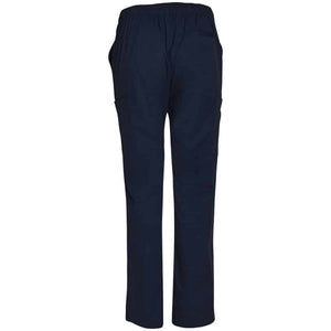 M9710_MENS-SEMI-ELASTIC-WAIST-TIE-SOLID-COLOUR-SCRUB-PANTS_Navy-back