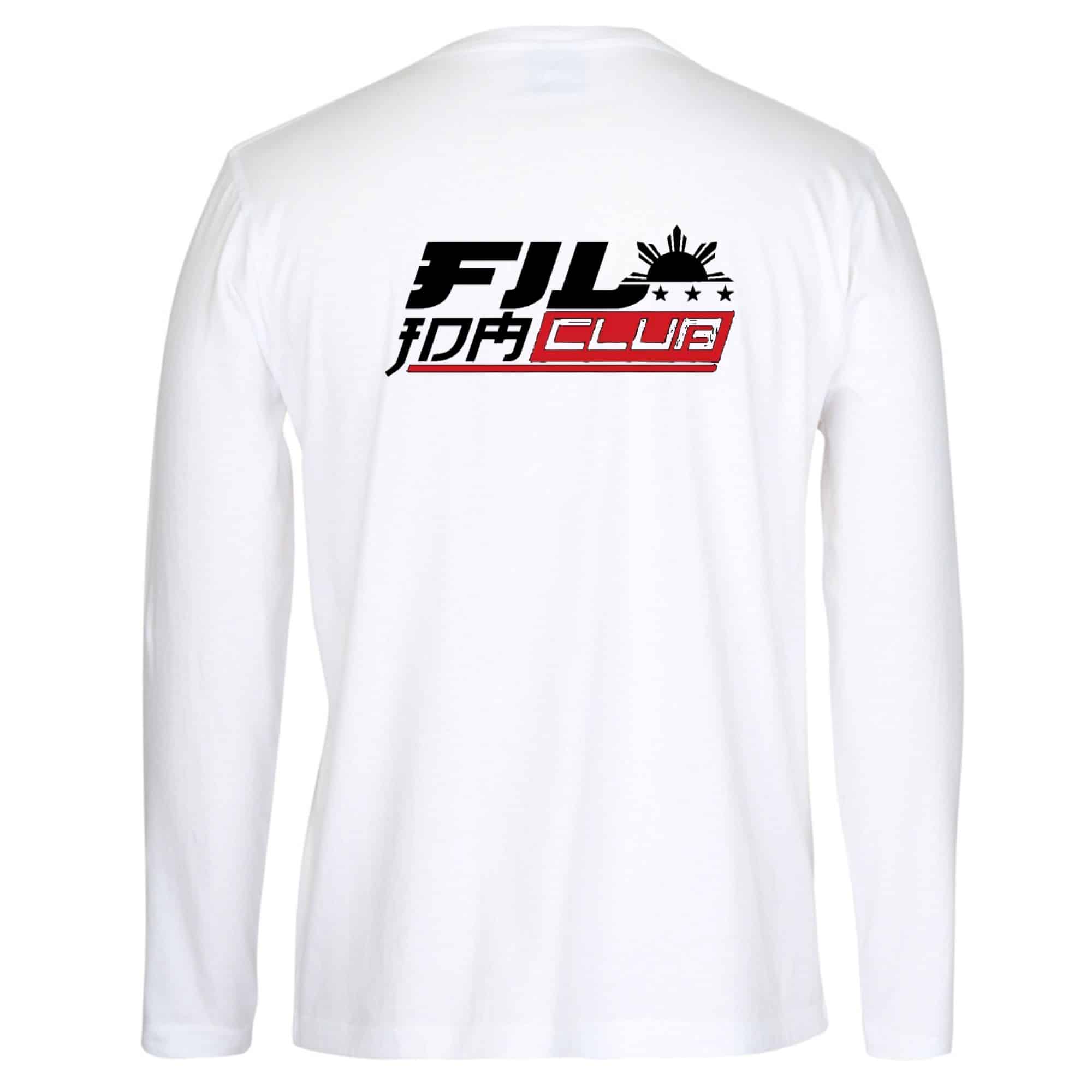 PINOY FIL CLUB-Long Sleeve-White-back