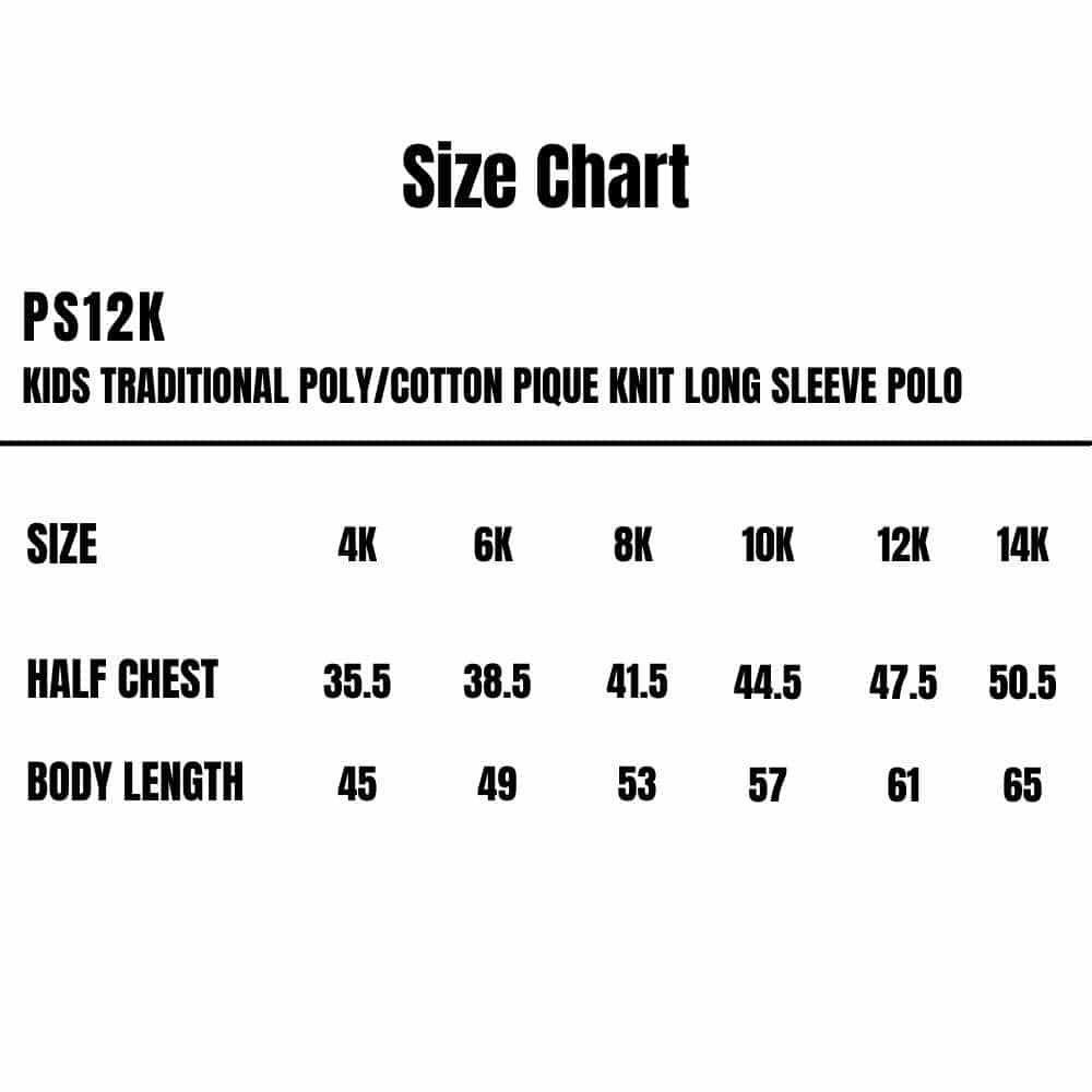 PS12K_WS_Kids-Traditional-Polycotton-Pique-Knit-Long-Sleeve-Polo_Size-Chart