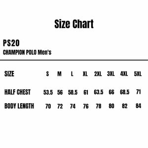 PS20_WS_Champion-Polo-Mens_Size-Chart