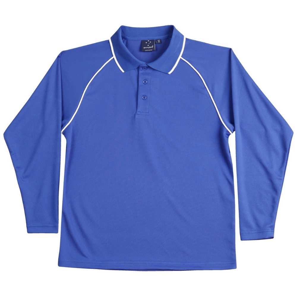 PS43K_Champion-Plus-Kids_Long-Sleeve-Polo_Royal-White