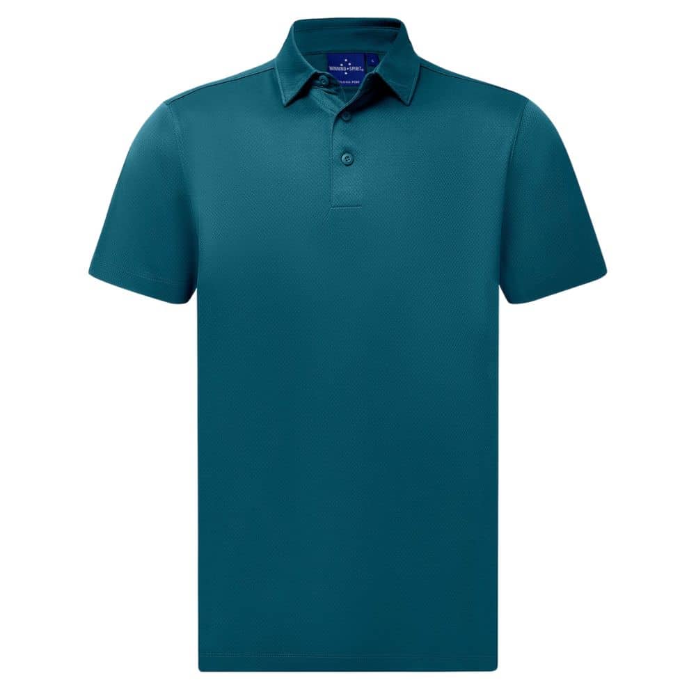 PS95_SUSTAINABLE JACQUARD KNIT POLO Men's-Atlantic