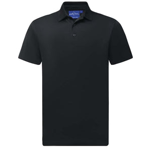PS95_SUSTAINABLE JACQUARD KNIT POLO Men's-Black