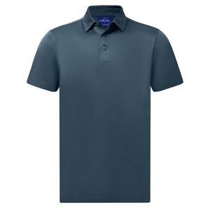 PS95_SUSTAINABLE JACQUARD KNIT POLO Men's-Slate Blue