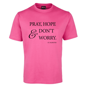 PrayHope-Dont-Worry_Black_Hot-Pink-Shirt