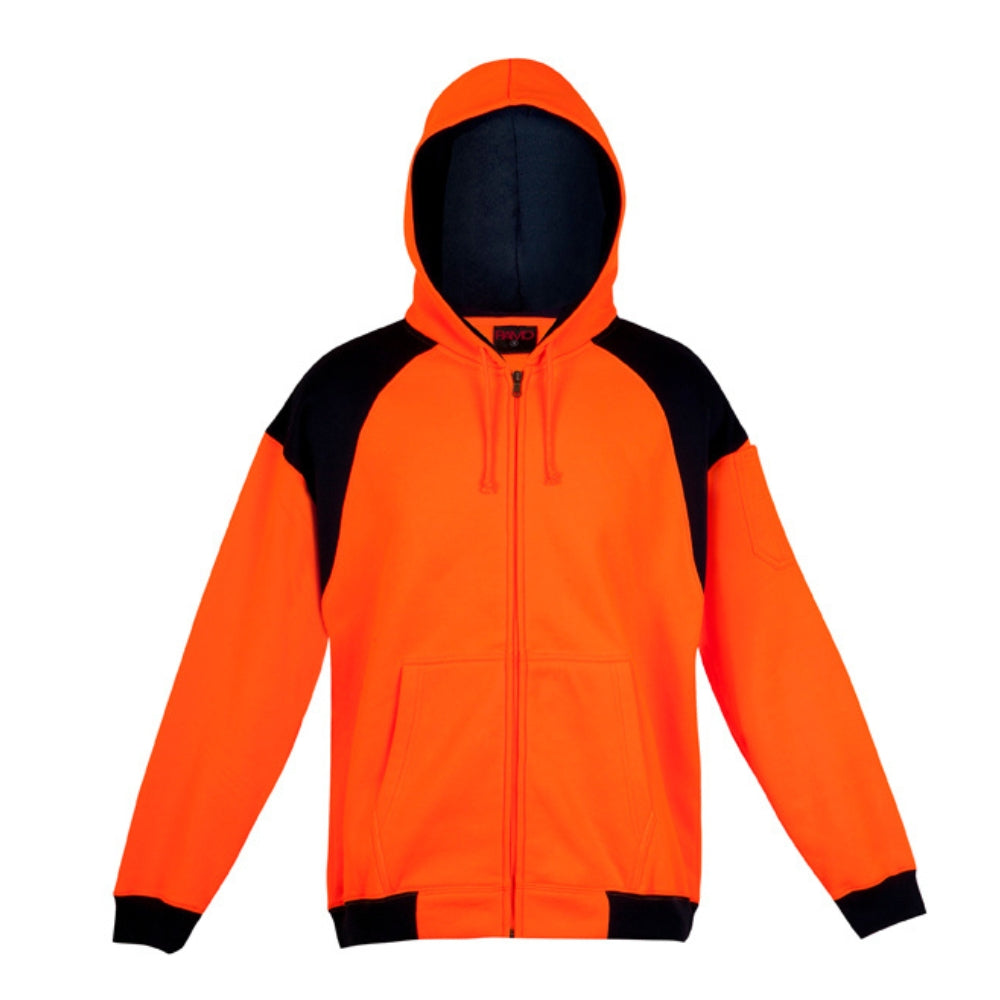 RM Men Shoulder Contrast Zipper Hoodies Workwear - F303HZW