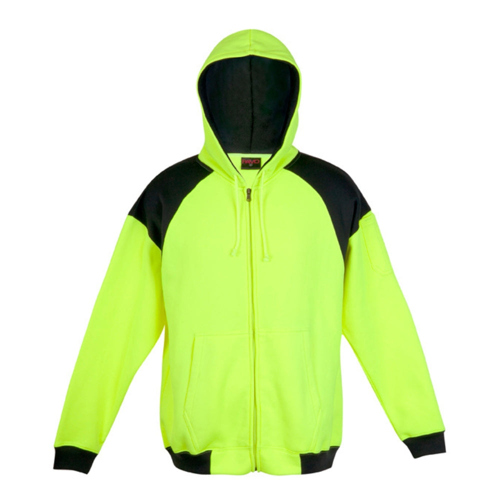 RM Men Shoulder Contrast Zipper Hoodies Workwear - F303HZW