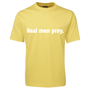Real-Men-Pray_White_Yellow-Shirt