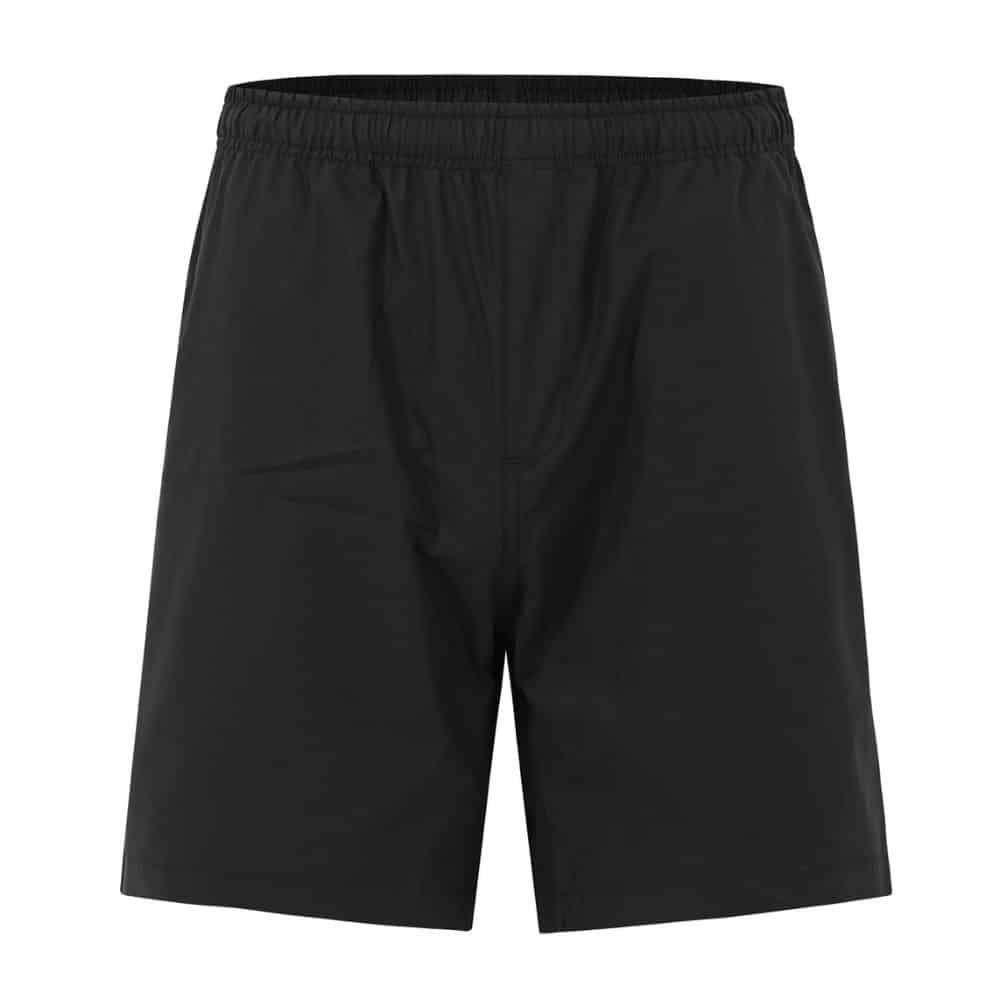 SS06 UNISEX MERCERISED COTTON SHORTS-Black-front