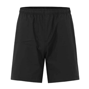SS06 UNISEX MERCERISED COTTON SHORTS-Black-front