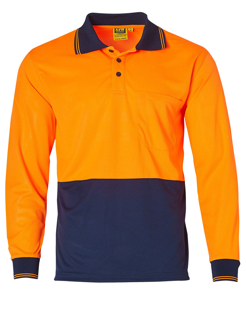 WS High Visibility Long Sleeve Polo - SW05TD