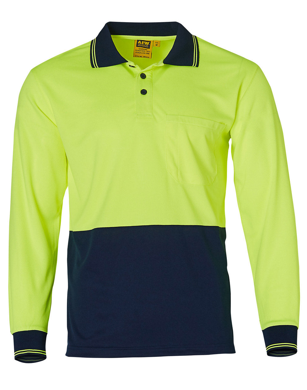 WS High Visibility Long Sleeve Polo - SW05TD