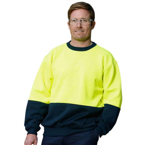 SW09_HI-VIS 2 TONE CREW NECK