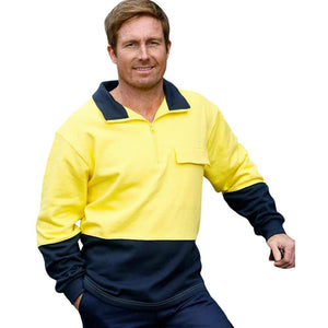SW47_HI-VIS TWO TONE COTTON FLEECY SWEAT