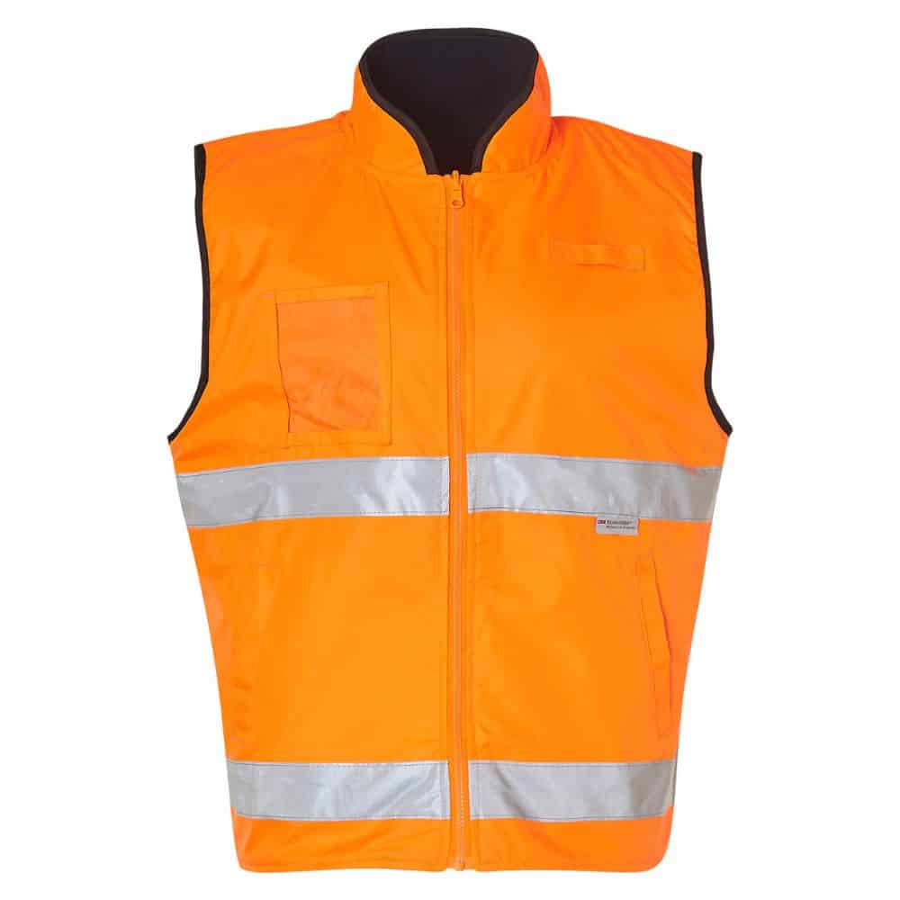 SW49 Hi-Vis SAFETY VEST-Orange Navy