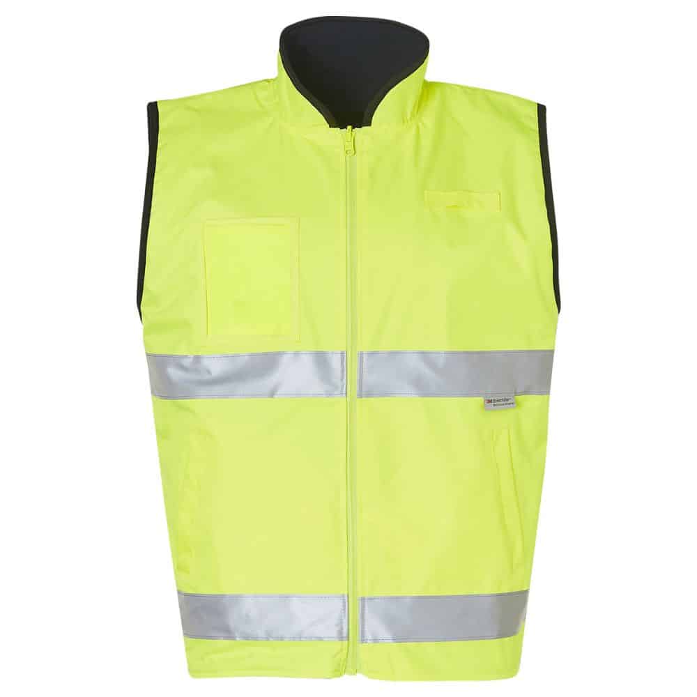 SW49 Hi-Vis SAFETY VEST-Yellow Navy