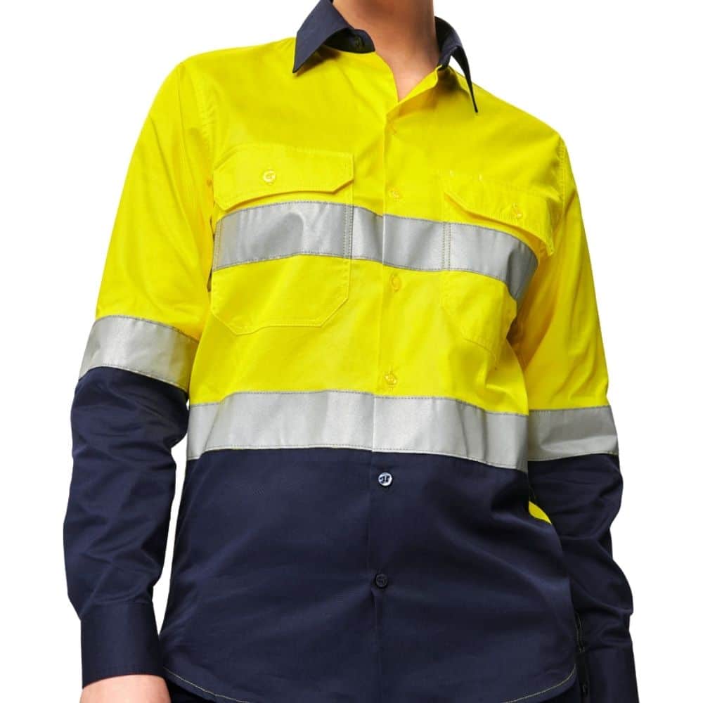 SW82_AS_-Unisex-Hi-VisCool-Breeze-Safety-LS-ShirtGeneric-Tape_Yellow-Navy