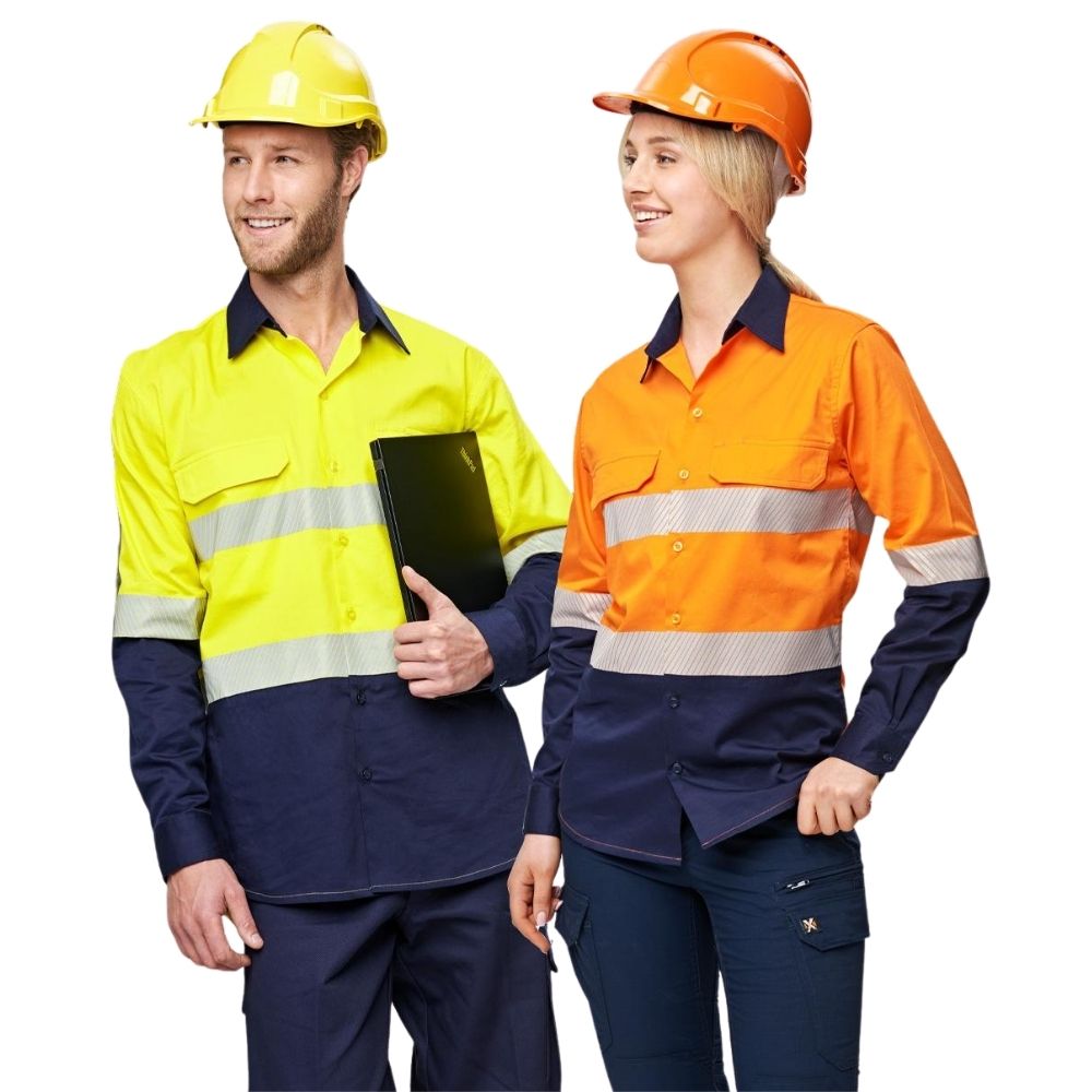 SW83_AS_Unisex-Hi-Vis-Cool-Breeze-Safety-LS-Shirt-Segmented-Tape
