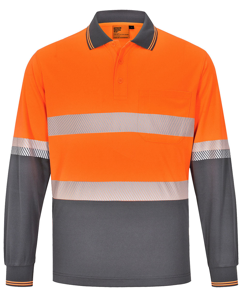 WS Unisex Cooldry Segmented LS Polo -  SW86